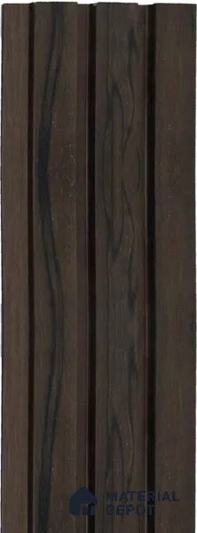 Brown Wooden Louver 1218 244 (Trend 1218) 8 ft x 4.9 inch Charcoal Panel - 12 mm | Suitable for Feature Wall, TV Unit & Living Room | Width is Subjected to 5% Variation