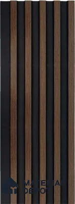 Brown Wooden Louver 1219 244 (Trend 1219) 8 ft x 4.9 inch Charcoal Panel - 12 mm | Suitable for Feature Wall, TV Unit & Living Room | Width is Subjected to 5% Variation