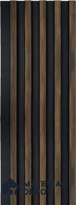 Brown Wooden Louver 1221 244 (Trend 1221) 8 ft x 4.9 inch Charcoal Panel - 12 mm | Suitable for Feature Wall, TV Unit & Living Room | Width is Subjected to 5% Variation