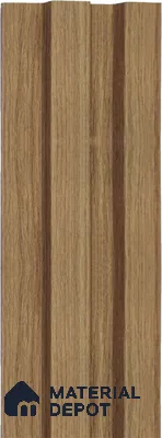 Brown Wooden Louver 1222 244 (Trend 1222) 8 ft x 4.9 inch Charcoal Panel - 12 mm | Suitable for Feature Wall, TV Unit & Living Room | Width is Subjected to 5% Variation