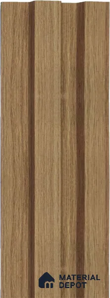 Brown Wooden Louver 1222 244 (Trend 1222) 8 ft x 4.9 inch Charcoal Panel - 12 mm | Suitable for Feature Wall, TV Unit & Living Room | Width is Subjected to 5% Variation