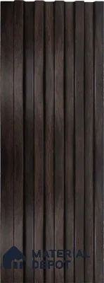 Brown Wooden Louver 1223 244 (Trend 1223) 8 ft x 4.9 inch Charcoal Panel - 12 mm | Suitable for Feature Wall, TV Unit & Living Room | Width is Subjected to 5% Variation