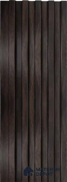 Brown Wooden Louver 1223 244 (Trend 1223) 8 ft x 4.9 inch Charcoal Panel - 12 mm | Suitable for Feature Wall, TV Unit & Living Room | Width is Subjected to 5% Variation