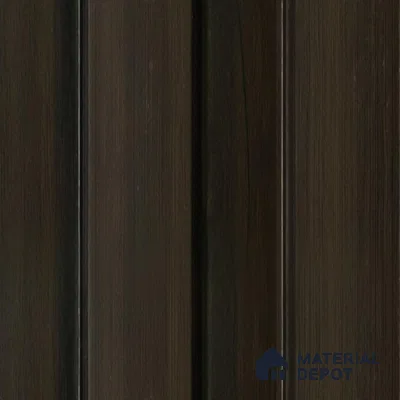 Brown Wooden Louver 1224 244 (Trend 1224) 8 ft x 4.9 inch Charcoal Panel - 12 mm | Suitable for Feature Wall, TV Unit & Living Room | Width is Subjected to 5% Variation