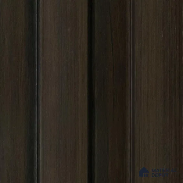 Brown Wooden Louver 1224 244 (Trend 1224) 8 ft x 4.9 inch Charcoal Panel - 12 mm | Suitable for Feature Wall, TV Unit & Living Room | Width is Subjected to 5% Variation