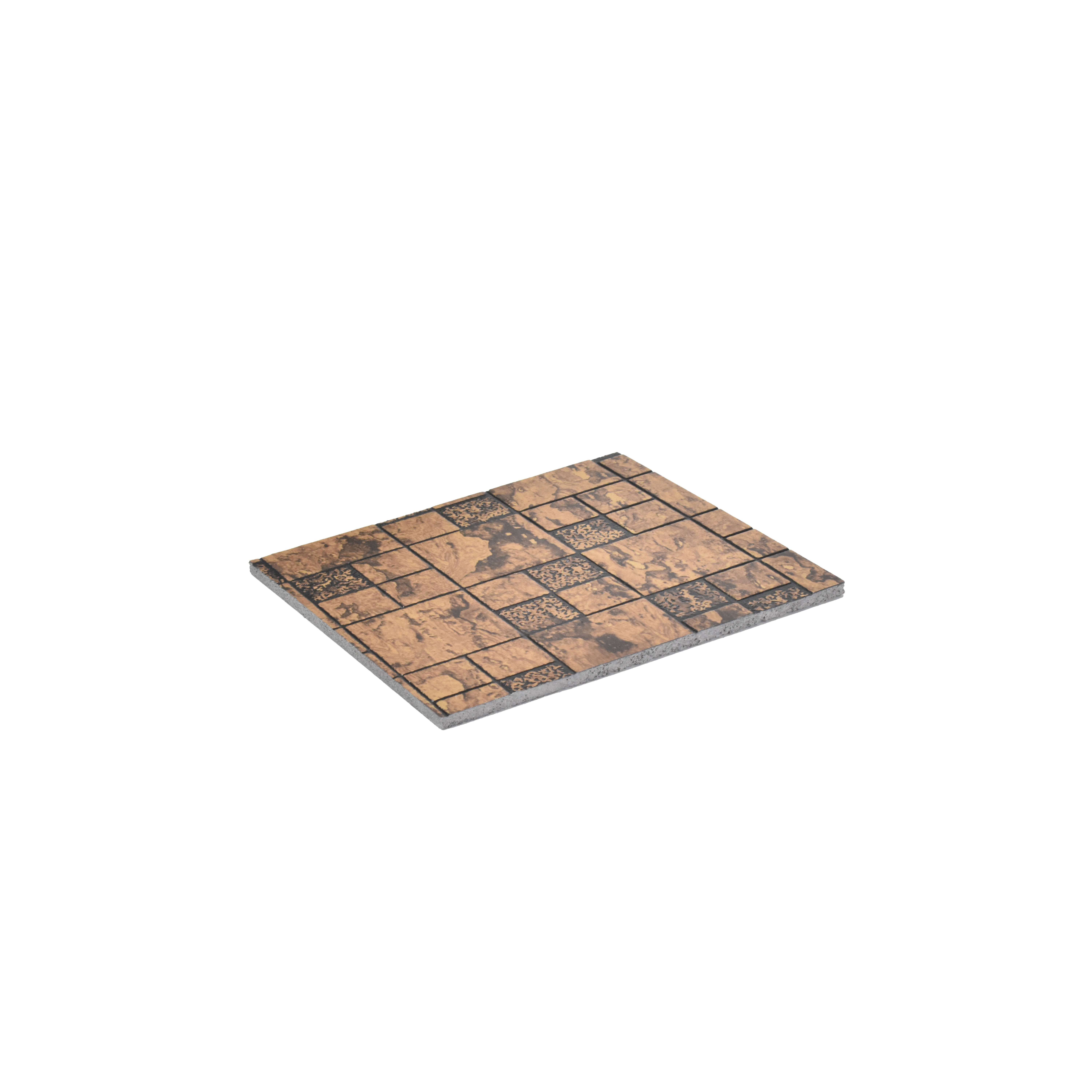 Brown Geometric Look Charcoal Decorative Wall Panel PN 04494 8 ft x 2 ft - 4 mm | Suitable for Feature Wall, TV Unit & Living Room | Width is Subjected to 5% Variation