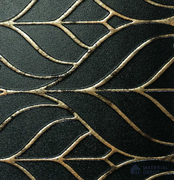 Black Geometric Look Charcoal Decorative Wall Panel PN 04501 8 ft x 2 ft - 4 mm | Suitable for Feature Wall, TV Unit & Living Room | Width is Subjected to 5% Variation