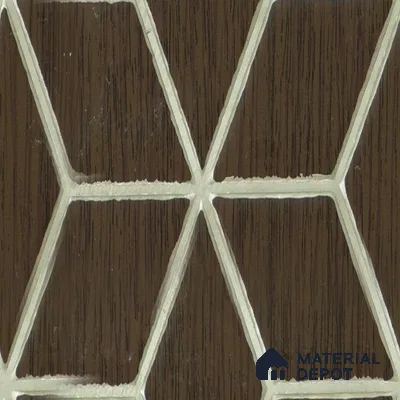 Brown Geometric Look Charcoal Decorative Wall Panel PN 04497 8 ft x 2 ft - 4 mm | Suitable for Feature Wall, TV Unit & Living Room | Width is Subjected to 5% Variation