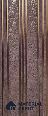 Trend 1252 Charcoal Decorative Wall Panel | 8 ft x 1 ft - 4 mm | Width is Subjected to 5% Variation