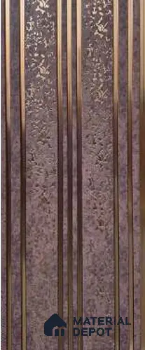 Trend 1252 Charcoal Decorative Wall Panel | 8 ft x 1 ft - 4 mm | Width is Subjected to 5% Variation