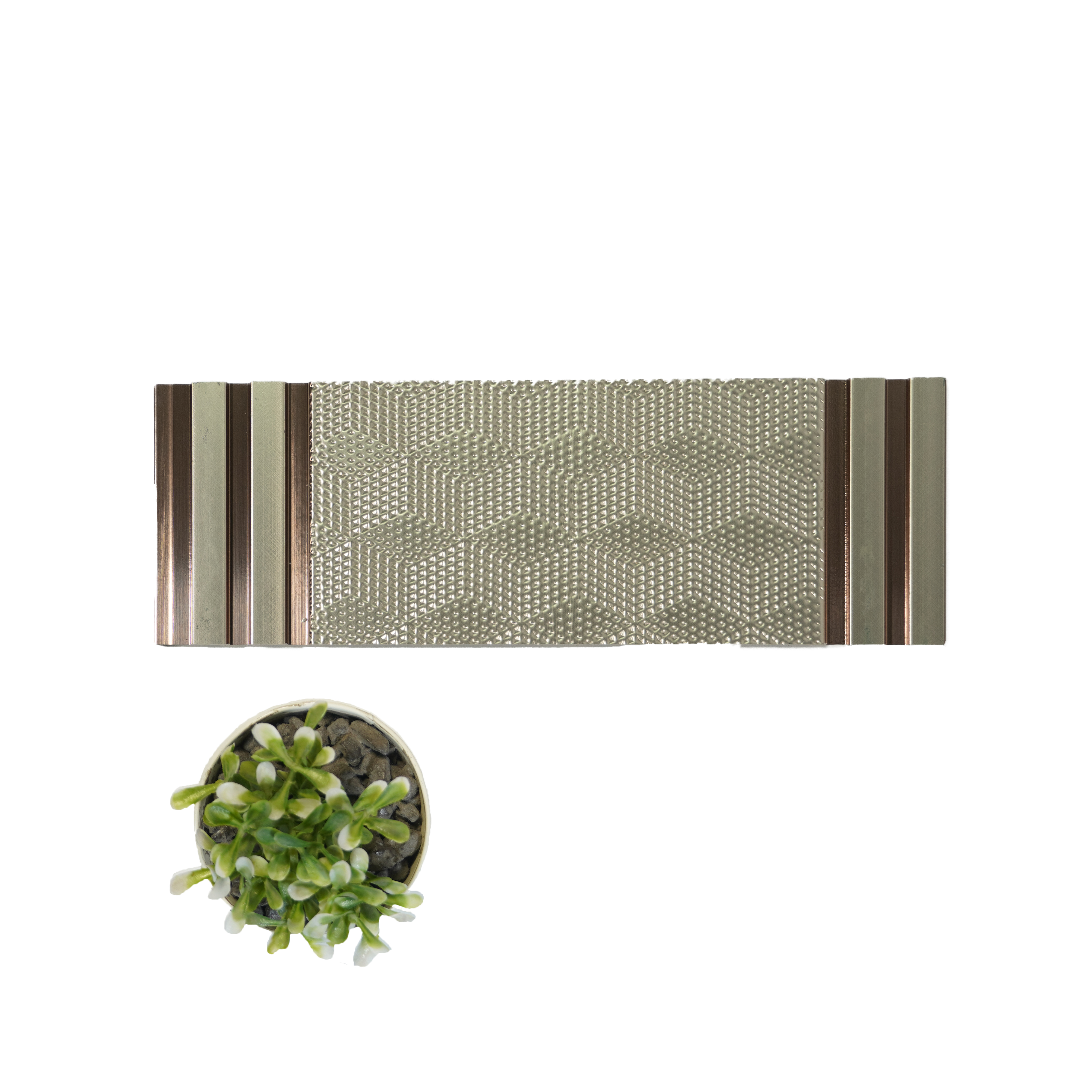 Grey Patterned Look Charcoal Decorative Wall Panel PN 04482 8 ft x 1 ft - 4 mm | Suitable for Feature Wall, TV Unit & Living Room | Width is Subjected to 5% Variation