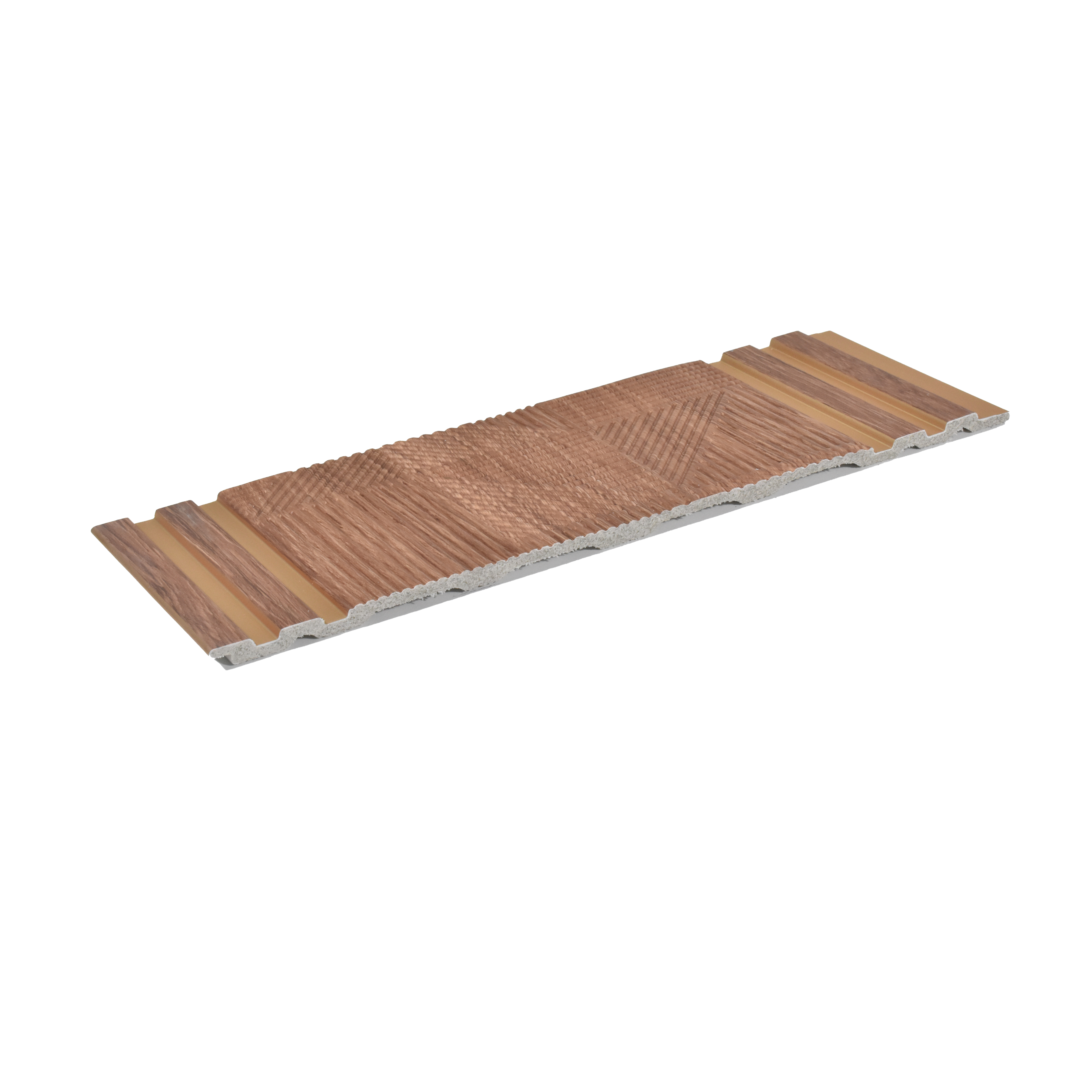 Brown Patterned Look Charcoal Decorative Wall Panel PN 04484 8 ft x 1 ft - 4 mm | Suitable for Feature Wall, TV Unit & Living Room | Width is Subjected to 5% Variation