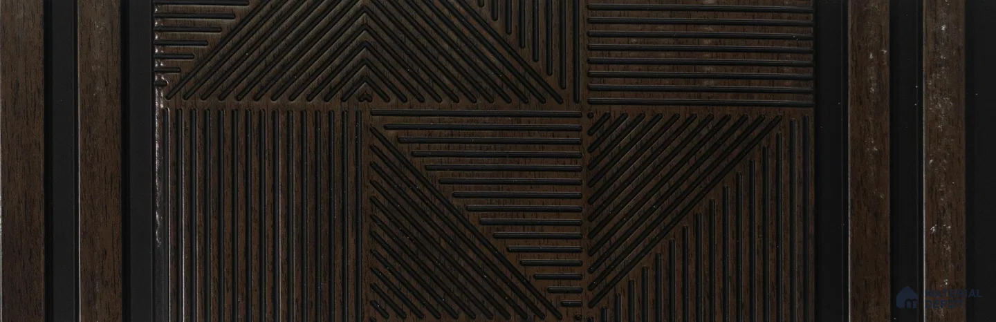 Trend 1258 Charcoal Decorative Wall Panel | 8 ft x 1 ft - 4 mm | Width is Subjected to 5% Variation