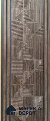 Trend 1258 Charcoal Decorative Wall Panel | 8 ft x 1 ft - 4 mm | Width is Subjected to 5% Variation