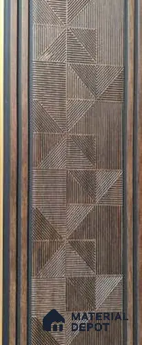 Trend 1258 Charcoal Decorative Wall Panel | 8 ft x 1 ft - 4 mm | Width is Subjected to 5% Variation