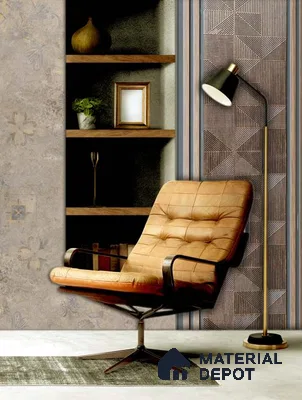 Trend 1258 Charcoal Decorative Wall Panel | 8 ft x 1 ft - 4 mm | Width is Subjected to 5% Variation