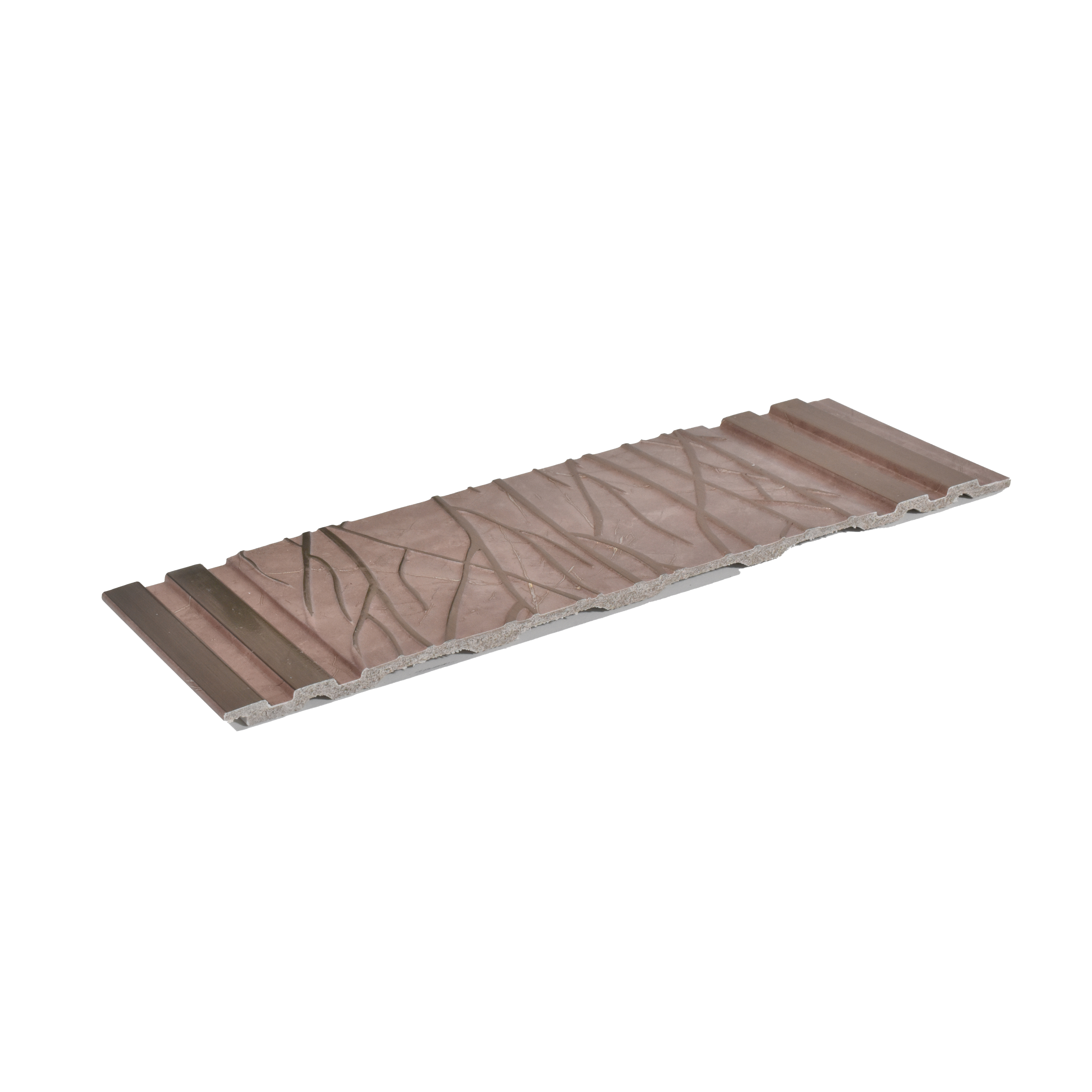 Brown Patterned Look Charcoal Decorative Wall Panel PN 04486 8 ft x 1 ft - 4 mm | Suitable for Feature Wall, TV Unit & Living Room | Width is Subjected to 5% Variation