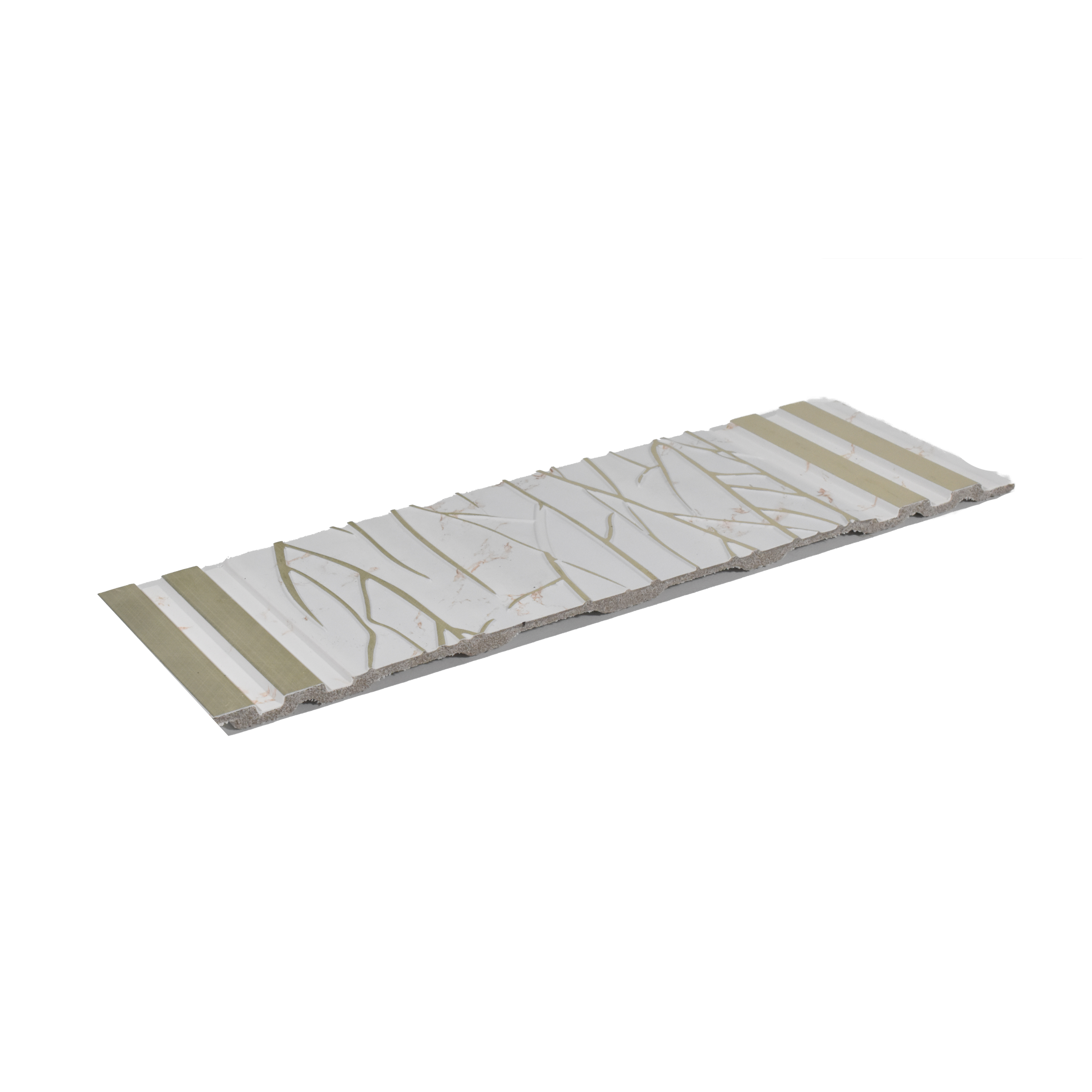 Silver Patterned Look Charcoal Decorative Wall Panel PN 04487 8 ft x 1 ft - 4 mm | Suitable for Feature Wall, TV Unit & Living Room | Width is Subjected to 5% Variation