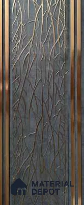 Trend 1261 Charcoal Decorative Wall Panel | 8 ft x 1 ft - 4 mm | Width is Subjected to 5% Variation