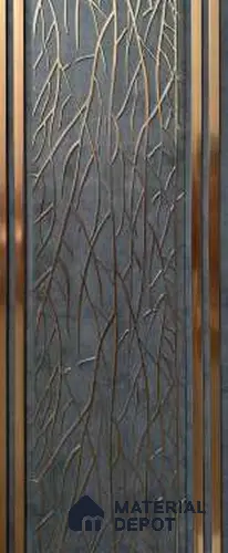 Trend 1261 Charcoal Decorative Wall Panel | 8 ft x 1 ft - 4 mm | Width is Subjected to 5% Variation