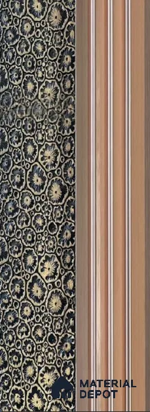 Multi Colour Patterned Look Charcoal Decorative Wall Panel PN 06106 8 ft x 6 inch - 12 mm | Suitable for Feature Wall, TV Unit & Living Room | Width is Subjected to 5% Variation