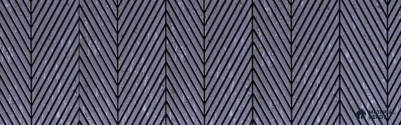 Grey Patterned Look Decorative Wall Panel PN 01998 8 ft x 1 ft - 1 mm | Suitable for Feature Wall, TV Unit & Living Room | Width is Subjected to 5% Variation