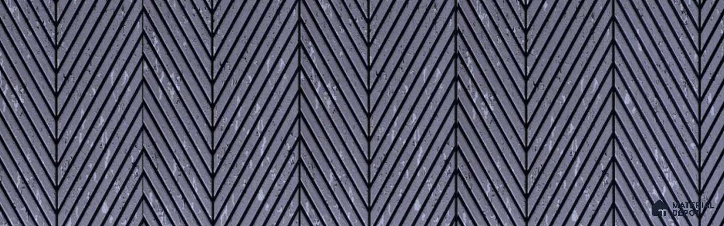 Grey Patterned Look Decorative Wall Panel PN 01998 8 ft x 1 ft - 1 mm | Suitable for Feature Wall, TV Unit & Living Room | Width is Subjected to 5% Variation