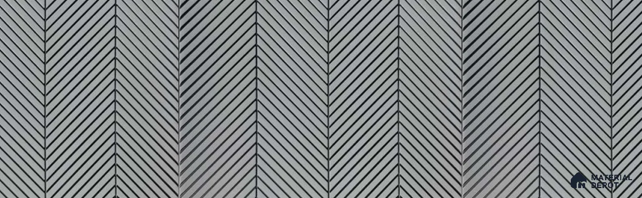Grey Patterned Look Decorative Wall Panel PN 01996 8 ft x 1 ft - 1 mm | Suitable for Feature Wall, TV Unit & Living Room | Width is Subjected to 5% Variation