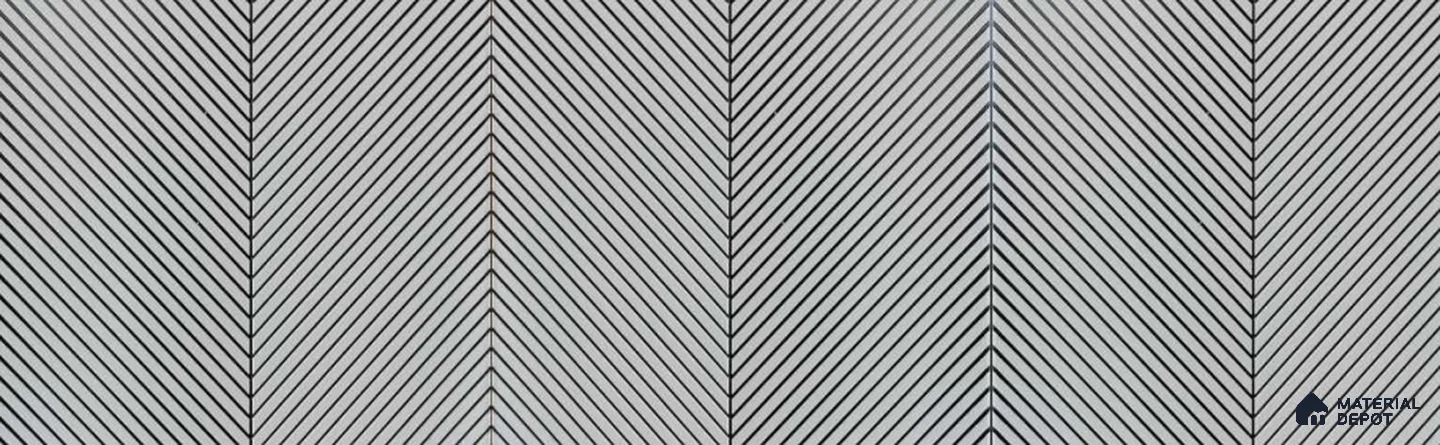 Grey Patterned Look Decorative Wall Panel PN 02002 8 ft x 1 ft - 1 mm | Suitable for Feature Wall, TV Unit & Living Room | Width is Subjected to 5% Variation