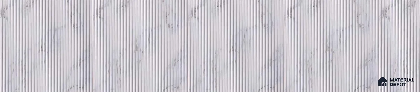 White Marble Look Decorative Wall Panel PN 02011 8 ft x 1 ft - 1 mm | Suitable for Feature Wall, TV Unit & Living Room | Width is Subjected to 5% Variation