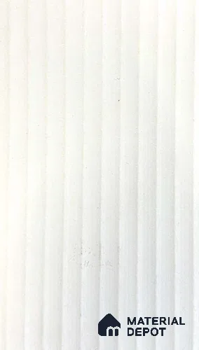 Off White Fluted Solid Color 1301 FT 8 ft x 4 ft Texture Finish Decorative Laminate - 1 mm | Suitable for TV Unit,Wardrobe, Kitchen Cabinets