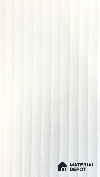 Off White Fluted Solid Color 1301 FT 8 ft x 4 ft Texture Finish Decorative Laminate - 1 mm | Suitable for TV Unit,Wardrobe, Kitchen Cabinets