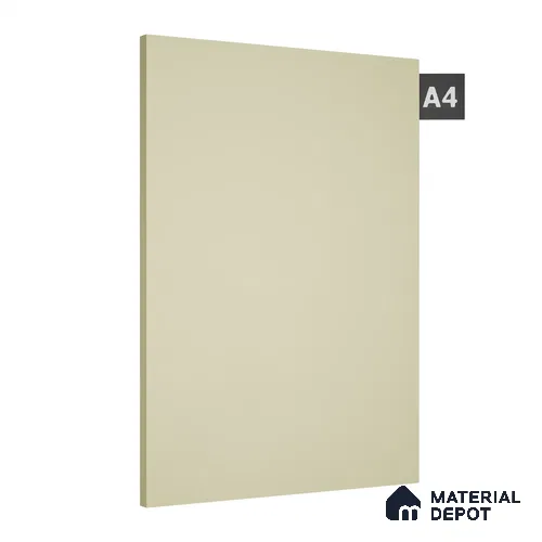 Ivory Solid Colors Look 1303 PHG 8 ft x 4 ft High Gloss Finish Decorative Laminate - 1 mm | Suitable for Living Room, Kitchen, Office