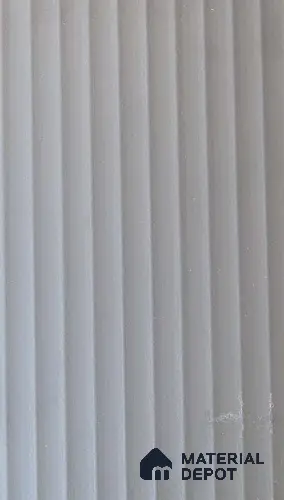 Cool Grey Fluted Solid Color 1305 FT 8 ft x 4 ft Texture Finish Decorative Laminate - 1 mm | Suitable for TV Unit,Wardrobe, Kitchen Cabinets