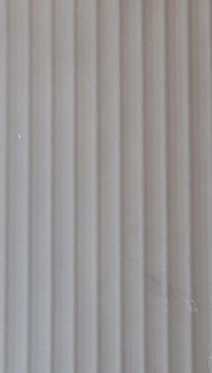 Cool Grey Fluted Solid Color 1307 FT 8 ft | Material Depot