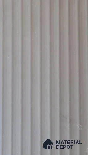 Cool Grey Fluted Solid Color 1307 FT 8 ft x 4 ft Texture Finish Decorative Laminate - 1 mm | Suitable for TV Unit,Wardrobe, Kitchen Cabinets