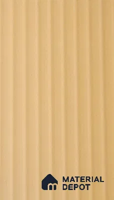 Light Sand Beige Fluted Solid Color 1308 FT 8 ft x 4 ft Texture Finish Decorative Laminate - 1 mm | Suitable for TV Unit,Wardrobe, Kitchen Cabinets