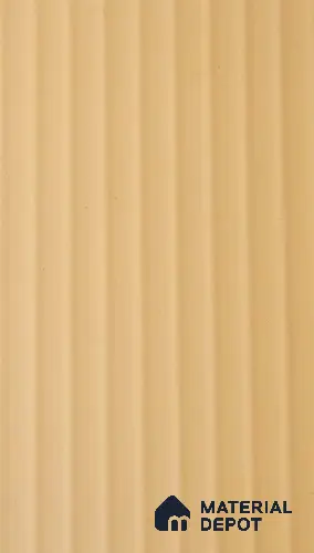Light Sand Beige Fluted Solid Color 1308 FT 8 ft x 4 ft Texture Finish Decorative Laminate - 1 mm | Suitable for TV Unit,Wardrobe, Kitchen Cabinets