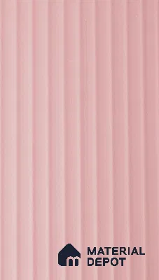 Dusty Pink Fluted Solid Color 1311 FT 8 ft x 4 ft Texture Finish Decorative Laminate - 1 mm | Suitable for TV Unit,Wardrobe, Kitchen Cabinets