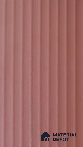 Muted Rose Brown Fluted Solid Color 1313 FT 8 ft x 4 ft Texture Finish Decorative Laminate - 1 mm | Suitable for TV Unit,Wardrobe, Kitchen Cabinets