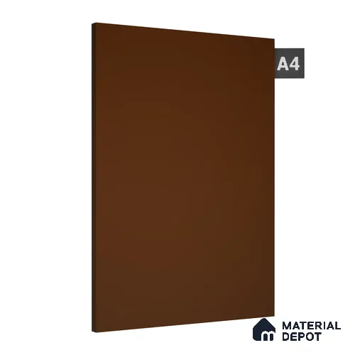 Brown Solid Colors Look 1322 PHG 8 ft x 4 ft High Gloss Finish Decorative Laminate - 1 mm | Suitable for Living Room, Kitchen, Office
