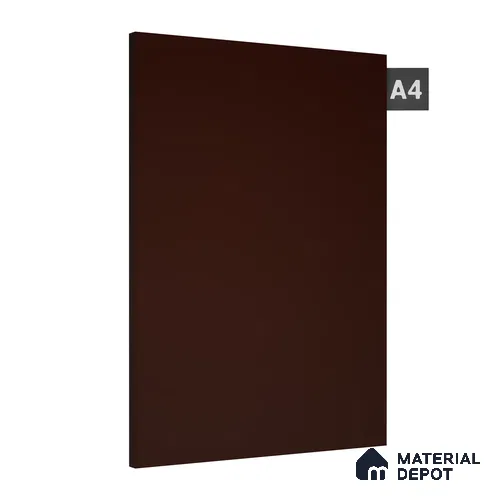 Brown Solid Colors Look 1331 PHG 8 ft x 4 ft High Gloss Finish Decorative Laminate - 1 mm | Suitable for Living Room, Kitchen, Office