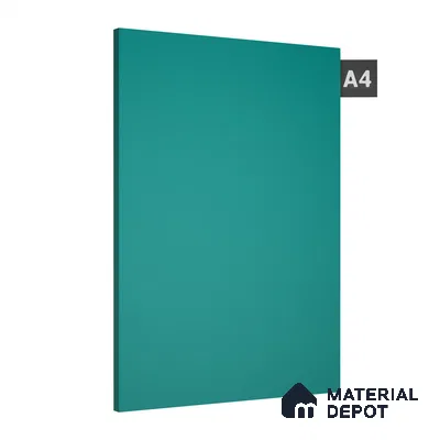 Blue Solid Colors Look 1650 PHG 8 ft x 4 ft High Gloss Finish Decorative Laminate - 1 mm | Suitable for Living Room, Kitchen, Office