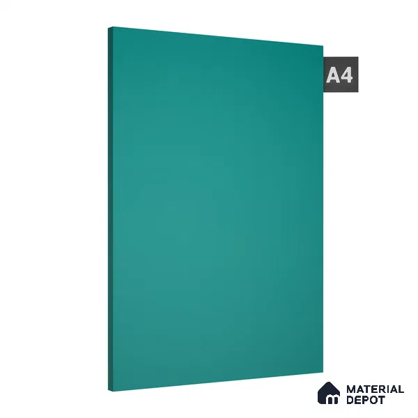 Blue Solid Colors Look 1650 PHG 8 ft x 4 ft High Gloss Finish Decorative Laminate - 1 mm | Suitable for Living Room, Kitchen, Office