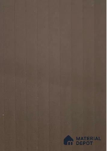 Chocolate Brown Fluted Solid Color LM 07991 8 ft x 4 ft Texture Finish Decorative Laminate - 0.8 mm | Suitable for TV Unit,Wardrobe, Kitchen Cabinets