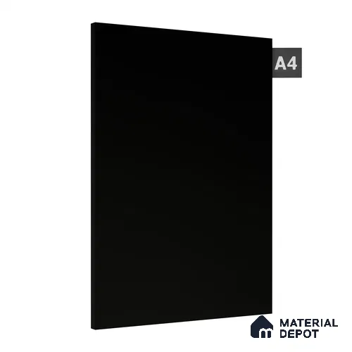Black Textured Solid Look LM 08073 8 ft x 4 ft Texture Finish Decorative Laminate - 0.8 mm | Suitable for TV Unit, Wardrobe, Kitchen Cabinets
