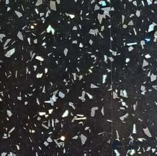 Black Terrazzo Look 8006 GLS 8 ft x 4 ft Texture Finish Decorative Laminate - 0.8 mm | Suitable for TV Unit, Wardrobe, Kitchen Cabinets