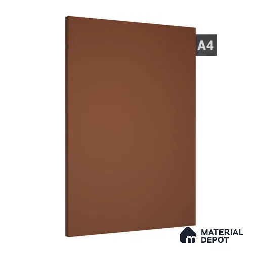 Chestnut Brown Solid Colors Look LM 08049 8 ft x 4 ft High Gloss Finish Decorative Laminate - 0.8 mm | Suitable for Living Room, Kitchen, Office