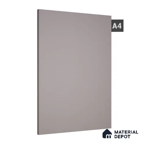 Warm Grey Solid Colors Look LM 08051 8 ft x 4 ft High Gloss Finish Decorative Laminate - 0.8 mm | Suitable for Living Room, Kitchen, Office