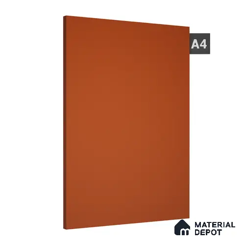 Burnt Sienna Solid Colors Look LM 08052 8 ft x 4 ft High Gloss Finish Decorative Laminate - 0.8 mm | Suitable for Living Room, Kitchen, Office